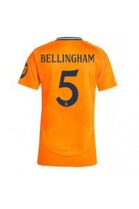 Real Madrid Jude Bellingham #5 Voetbaltruitje Uit tenue Dames 2024-25 Korte Mouw